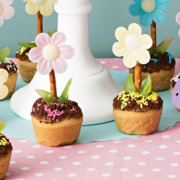 Flower pot cupcakes