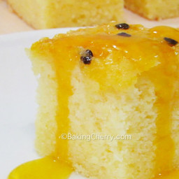 Fluffy and Moist Passion Fruit Cake (Gluten-Free Option)