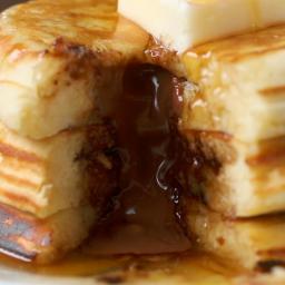Fluffy Chocolate Lava Pancakes Recipe by Tasty