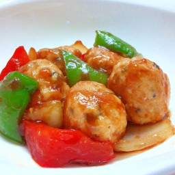 Fluffy Meatballs with Sweet and Sour Sauce