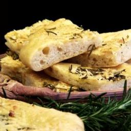 Focaccia with Rosemary, Black Pepper, and Garlic