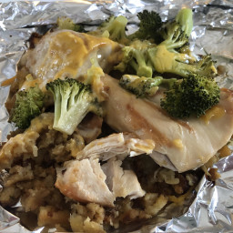 Foil-Pack Chicken and Broccoli Dinner