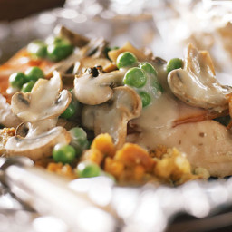 Foil-Pack Chicken and Mushrooms
