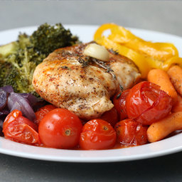 Foil Pack Chicken And Rainbow Veggies Recipe by Tasty