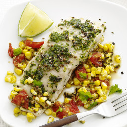 Foil-Packet Fish With Corn Relish