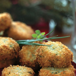 Fontina Risotto Cakes with Fresh Chives