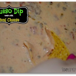 Football Queso Dip {made with real cheese}