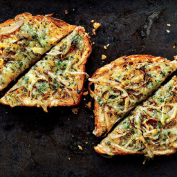 For an Easy App Make Herby Shallot Toasts With Manchego Cheese