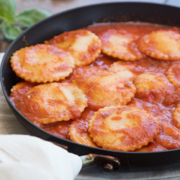 Four-Cheese Ravioli with Calabrian Chile Sauce