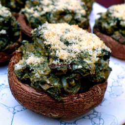 Four-Cheese Stuffed-Silly Mushrooms