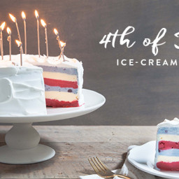 Fourth of July Ice-Cream Cake