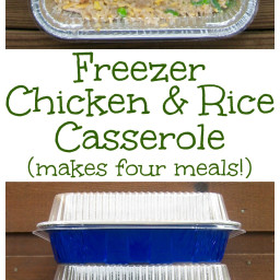 Freezer Chicken & Rice Casserole