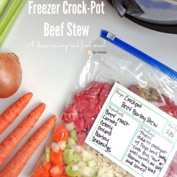 Freezer Crockpot Beef Stew