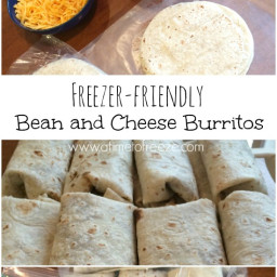 Freezer-friendly Bean and Cheese Burritos