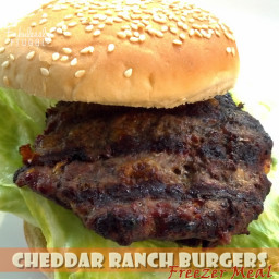Freezer Meal: Cheddar Ranch Burger