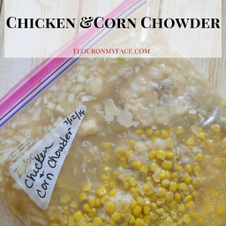 Freezer Meal Crock Pot Chicken Corn Chowder