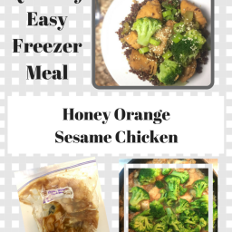 Freezer Meal: Honey Orange Sesame Chicken and Broccoli
