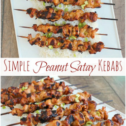 Freezer Meal Recipes: Simple Peanut Satay Chicken Kebabs