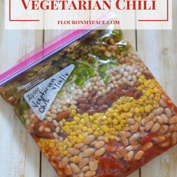 Freezer Meals Vegetarian Chili