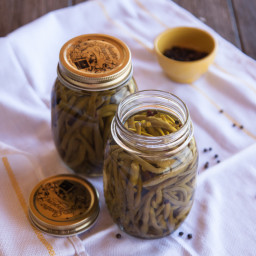 French beans preserved in oil