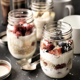 French berry overnight oats