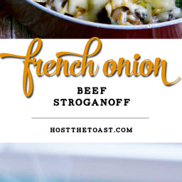 French Onion Beef Stroganoff