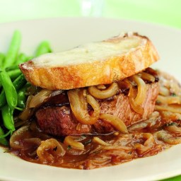 French Onion Beef Tenderloin for Two