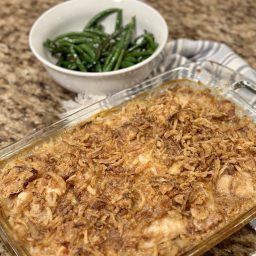 French Onion Chicken and Rice Bake