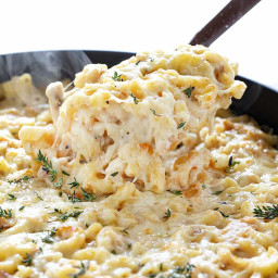 French Onion Chicken Macaroni and Cheese