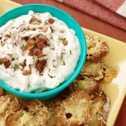 French Onion Dip with Gruyere Toasts