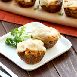 French Onion Meatloaf Minis