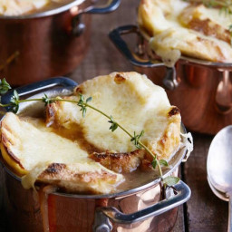French Onion Soup with Gruyere Toasts