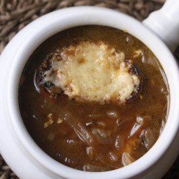 French Onion Soup with Whole-Grain Cheese Toast