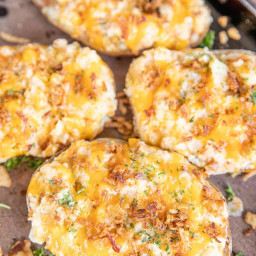 French Onion Twice Baked Potatoes