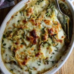 French Onion Zoodle Bake