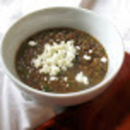 French-Style Lentil Soup with Goat Cheese