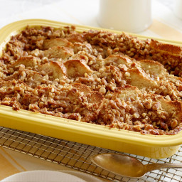 French Toast Casserole with Brown Sugar-Walnut Crumble