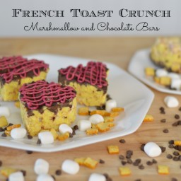 French Toast Crunch Chocolate and Marshmallow Bars