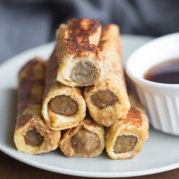 French Toast Sausage Roll Ups