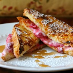 French Toast Stuffed with Cranberry Cream Cheese