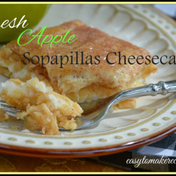 Fresh Apple Sopapillas Cheesecake