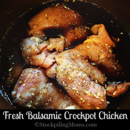 Fresh Balsamic Crockpot Chicken
