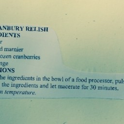 Fresh Cranbury Relish