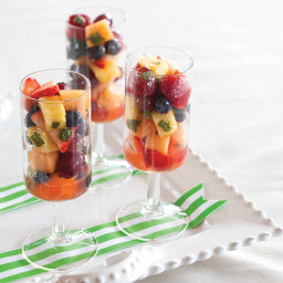 Fresh Fruit Salad with Lime Syrup