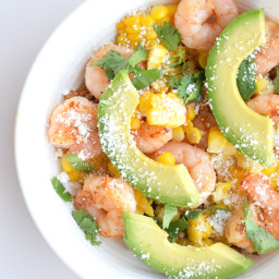 Fresh-Mex Shrimp and Corn with Cotija Cheese