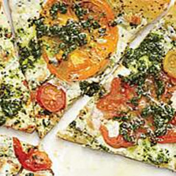 Fresh Mozzarella, Heirloom Tomato, & Basil Pizza Recipe