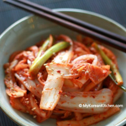 Fresh Napa Cabbage Kimchi Salad (Baechu Geotjeori)