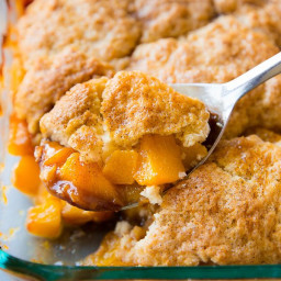 Fresh Peach Cobbler (Biscuit Topping)