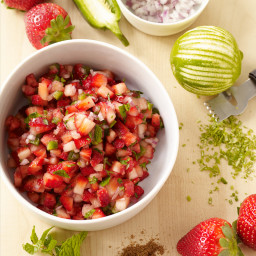 Fresh strawberry salsa