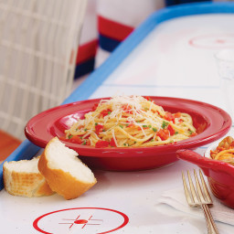 Fresh Tomato and Garlic Spaghetti